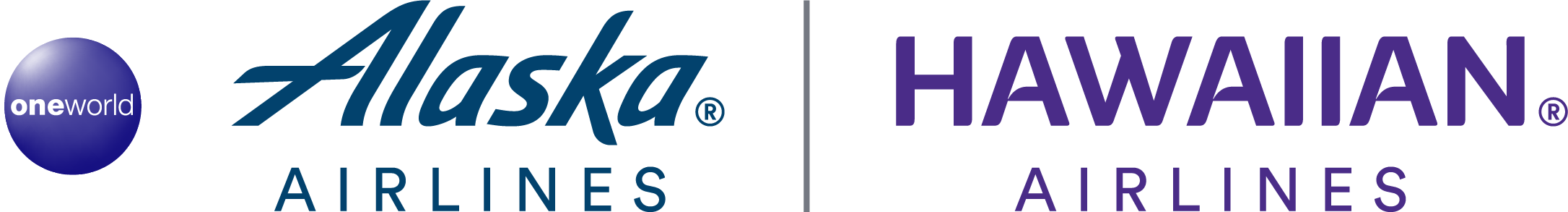 oneworld, Alaska Airlines, Hawaiian Airlines